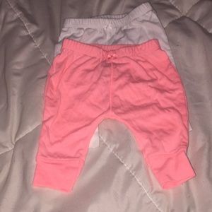 Two pairs of newborn pants